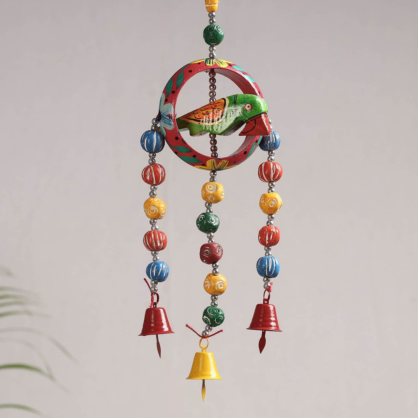  Banaras Handpainted Wooden & Terracotta Beads Decorative Hanging 
