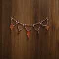 Banaras handpainted wooden & terracotta toran 02