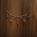 Banaras handpainted wooden & terracotta toran 03