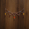 Banaras handpainted wooden & terracotta toran 05
