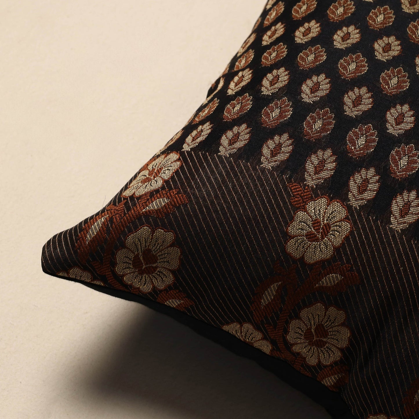 Banarasi silk cushion cover 57 - handcrafted