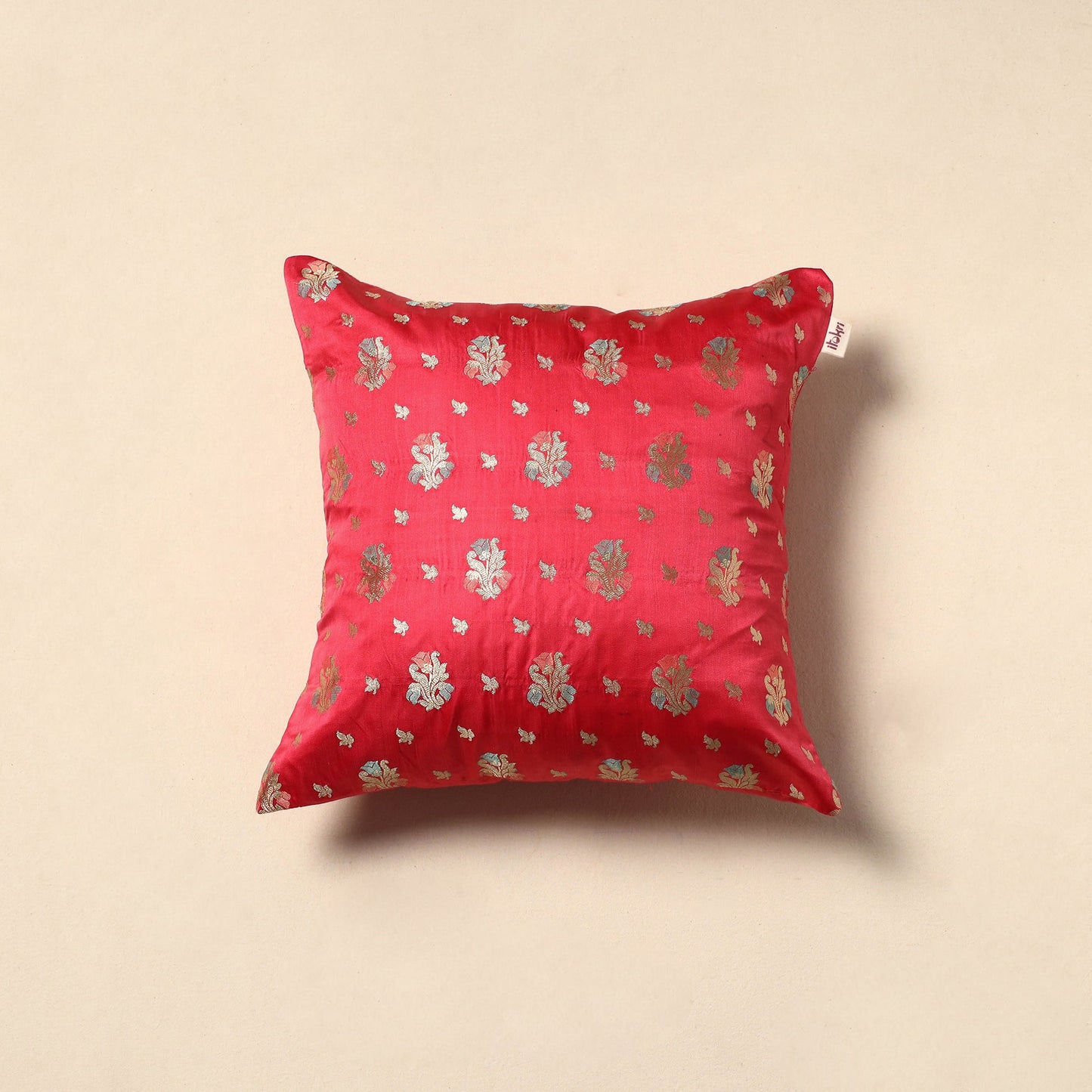 Banarasi silk cushion cover 58 - handcrafted