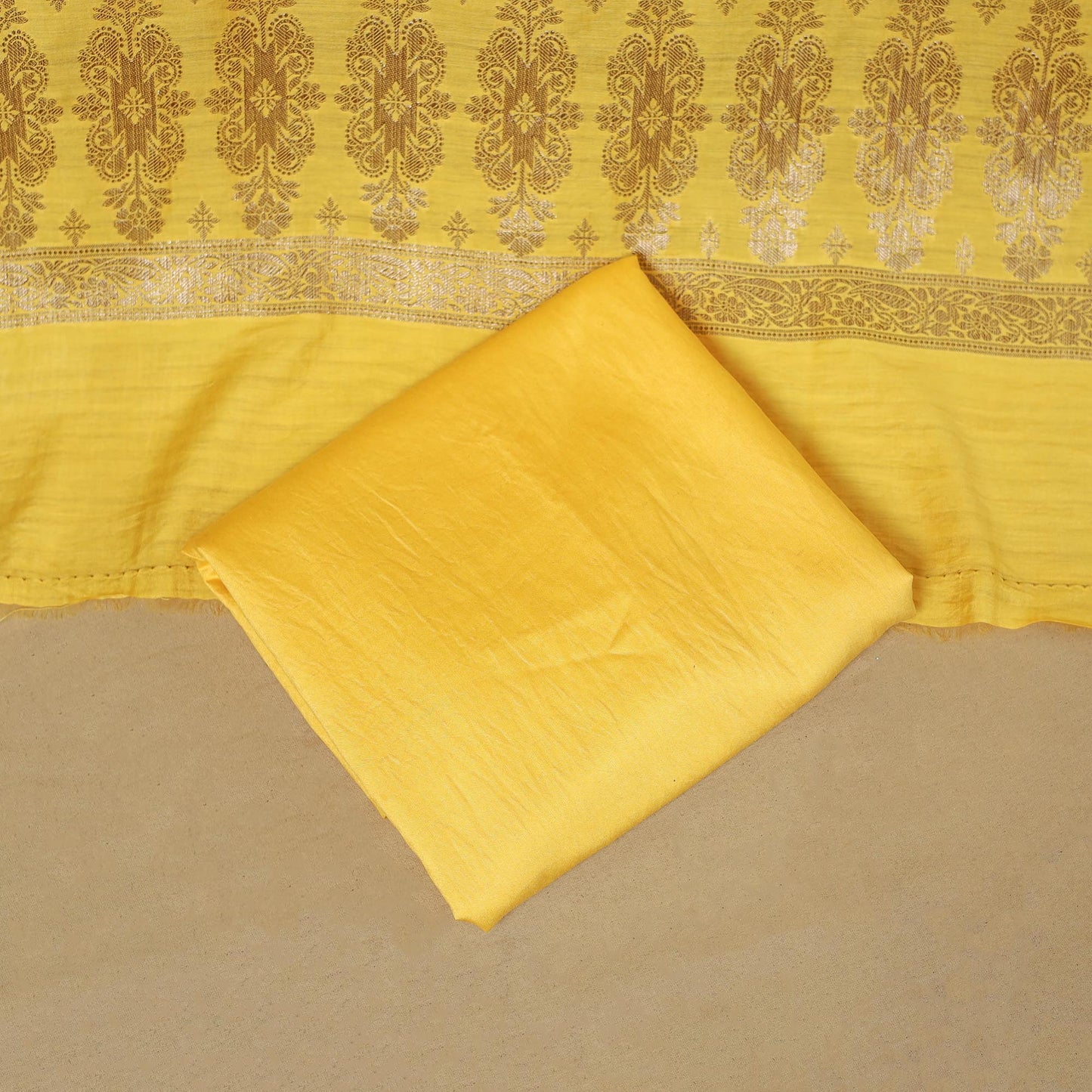 Banarasi silk zari work 3pc unstitched dress material 08