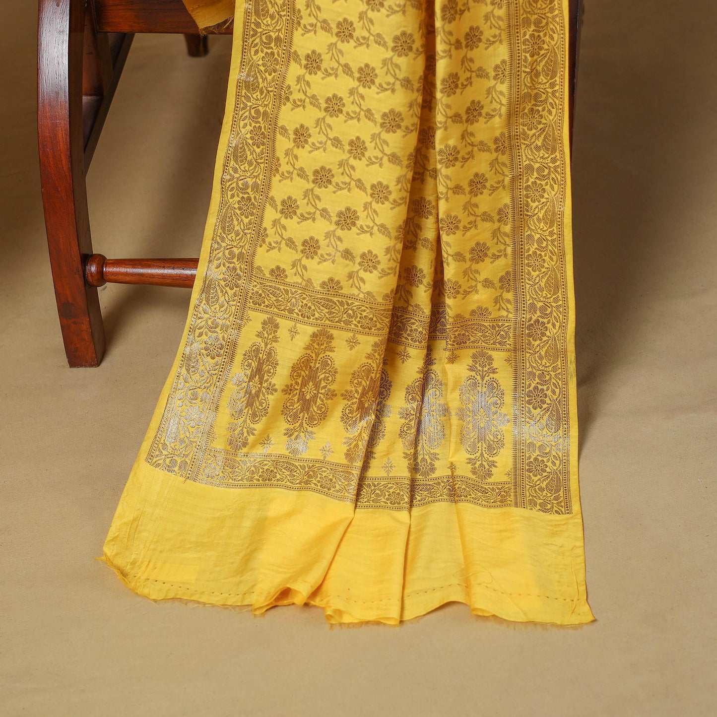 Banarasi silk zari work 3pc unstitched dress material 08