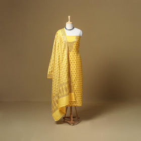 Banarasi silk zari work 3pc unstitched dress material 08