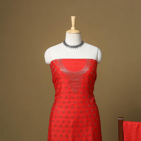 Banarasi silk zari work 3pc unstitched dress material 09