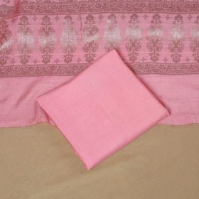 Banarasi silk zari work 3pc unstitched dress material 10