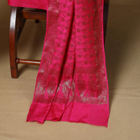 Banarasi silk zari work 3pc unstitched dress material 11