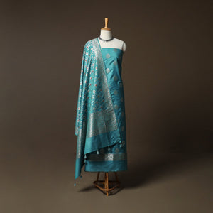 Banarasi weaving chiniya silk 3pc unstitched dress material