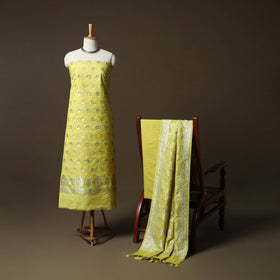 Banarasi weaving chiniya silk 3pc unstitched dress material