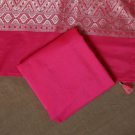 Banarasi weaving chiniya silk 3pc unstitched dress material