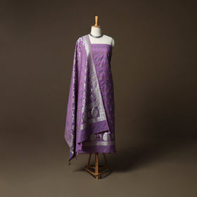 Banarasi weaving chiniya silk 3pc unstitched dress material