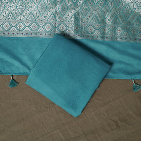 Banarasi weaving chiniya silk 3pc unstitched dress material