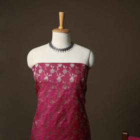 Banarasi weaving katan dupion silk 3pc unstitched dress