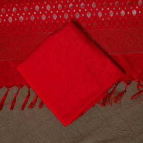 Banarasi weaving katan dupion silk 3pc unstitched dress