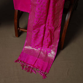 Banarasi weaving katan dupion silk 3pc unstitched dress