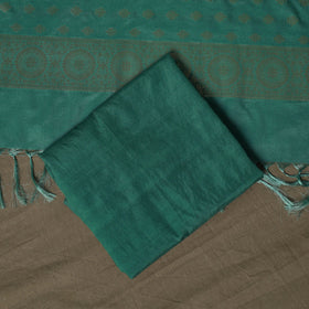 Banarasi weaving katan dupion silk 3pc unstitched dress