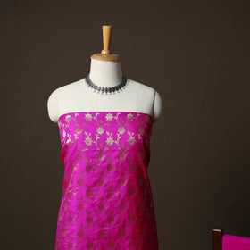 Banarasi weaving katan dupion silk 3pc unstitched dress