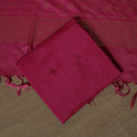 Banarasi weaving katan dupion silk 3pc unstitched dress