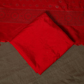 Banarasi weaving katan dupion silk 3pc unstitched dress