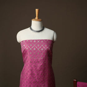 Banarasi weaving katan dupion silk 3pc unstitched dress