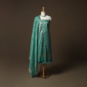 Banarasi weaving katan dupion silk 3pc unstitched dress