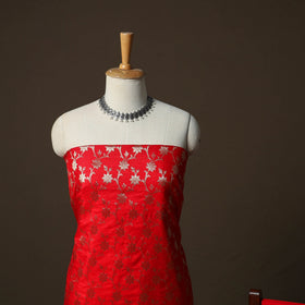 Banarasi weaving katan dupion silk 3pc unstitched dress