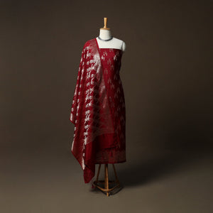 Banarasi weaving silk 3pc unstitched dress material suit