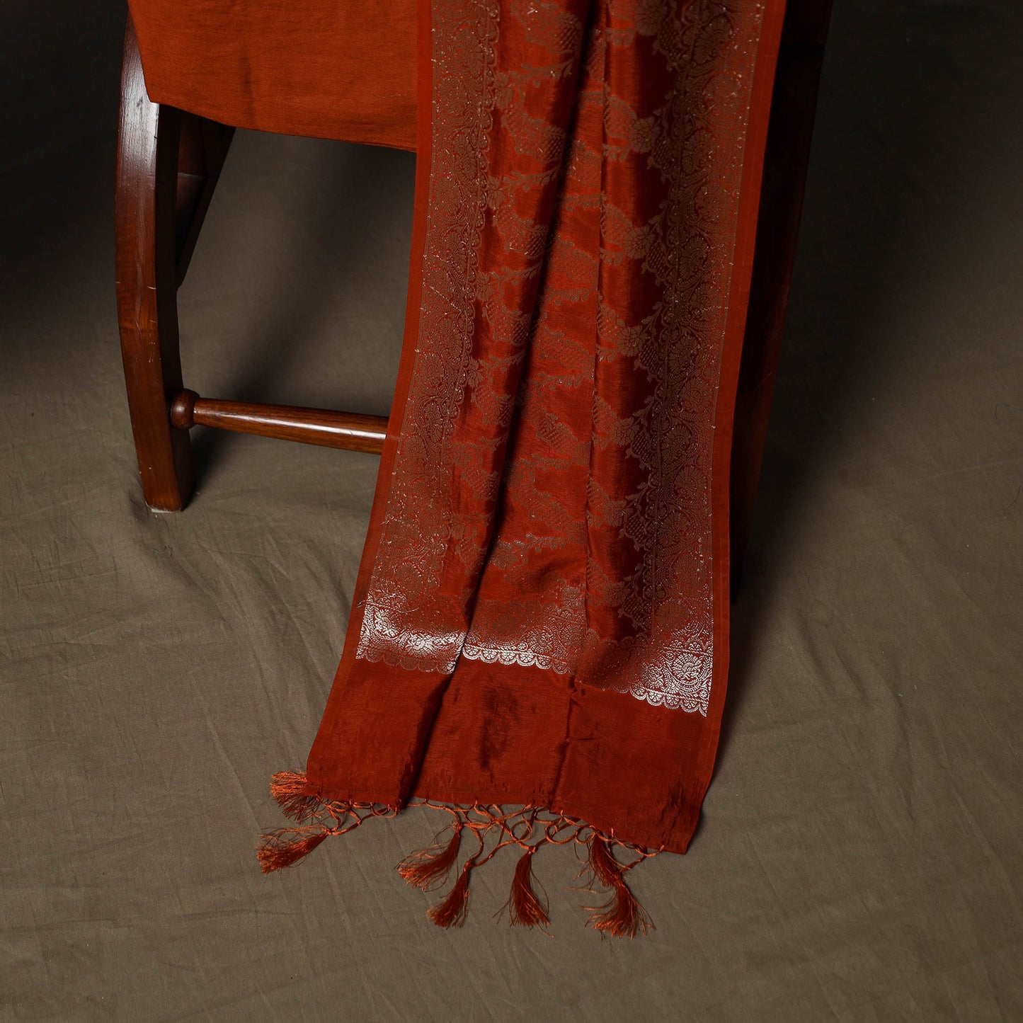 Banarasi weaving silk 3pc unstitched dress material suit