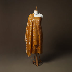 Banarasi weaving silk 3pc unstitched dress material suit