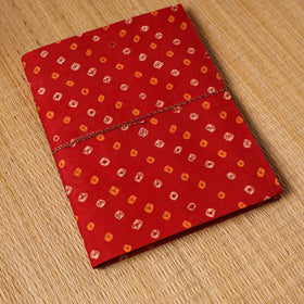 Bandhani fabric cover handmade paper photo album (12 x 10