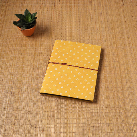 Bandhani fabric cover handmade paper photo album (12 x 10