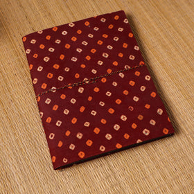 Bandhani fabric cover handmade paper photo album (12 x 10