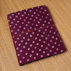 Bandhani fabric cover handmade paper photo album (12 x 10