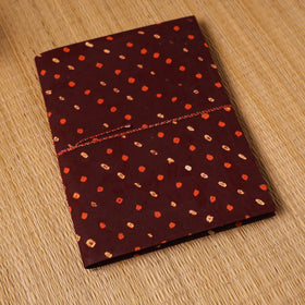 Bandhani fabric cover handmade paper photo album (12 x 10