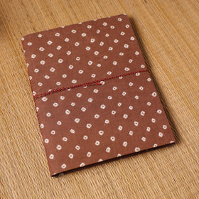 Bandhani fabric cover handmade paper photo album (12 x 10