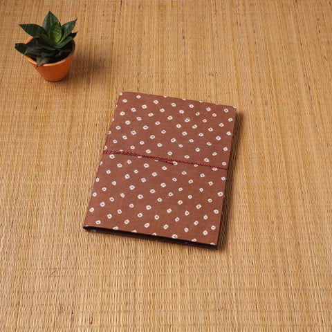 Bandhani fabric cover handmade paper photo album (12 x 10