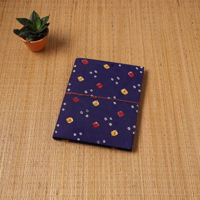 Bandhani fabric cover handmade paper photo album (12 x 10
