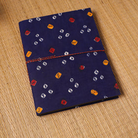 Bandhani fabric cover handmade paper photo album (12 x 10