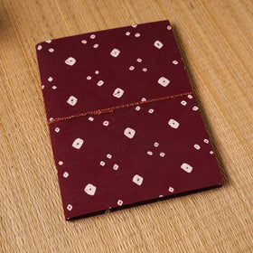 Bandhani fabric cover handmade paper photo album (12 x 10