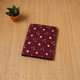 Bandhani fabric cover handmade paper photo album (12 x 10
