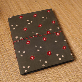 Bandhani fabric cover handmade paper photo album (12 x 10