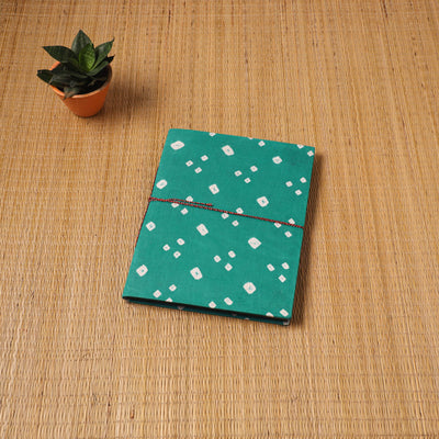 Bandhani fabric cover handmade paper photo album (12 x 10