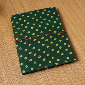 Bandhani fabric cover handmade paper photo album (12 x 10