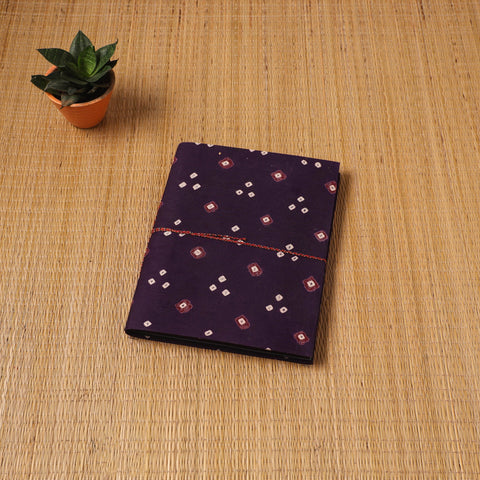 Bandhani fabric cover handmade paper photo album (12 x 10