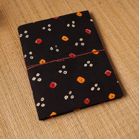 Bandhani fabric cover handmade paper photo album (12 x 10