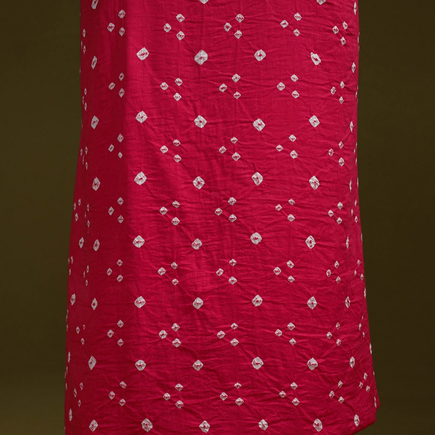 Bandhani patchwork cotton unstitched kurta material (3m) 01