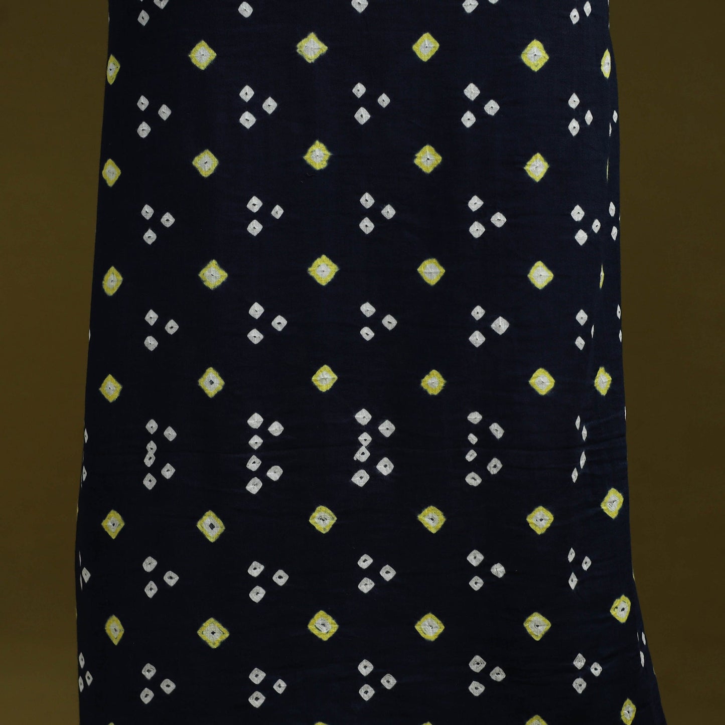 Bandhani patchwork cotton unstitched kurta material (3m) 09