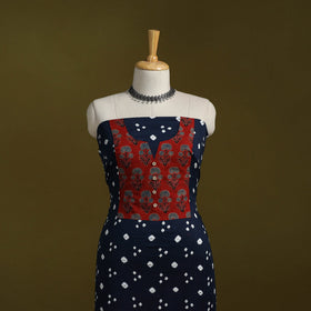 Bandhani patchwork cotton unstitched kurta material (3m) 10