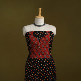 Bandhani patchwork cotton unstitched kurta material (3m) 15